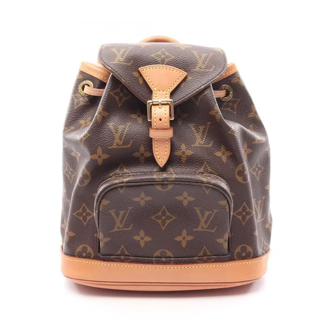 Louis Vuitton Backpack Mini Montsouris Monogram Canvas Leather in Coated canvas from The Reluxe