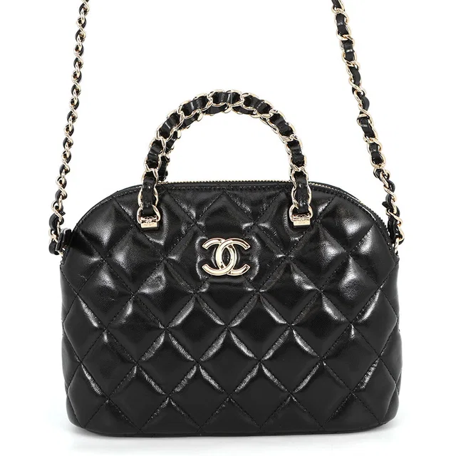 Chanel Shopping bag BlackAS5130 Shiny Lambskin Size Small in Lambskin from GALLERY RARE