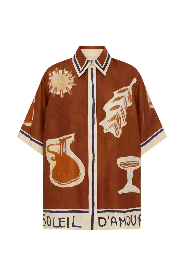 2504 - RESORT 26 SOLEIL D'AMOUR SILK SHIRT from Alemais, photo 1 of 1