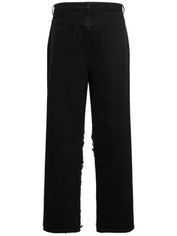 Dion Lee Wide-leg jeans with applied details in 100% Cotton, photo 5 of 5 from LUISAVIAROMA