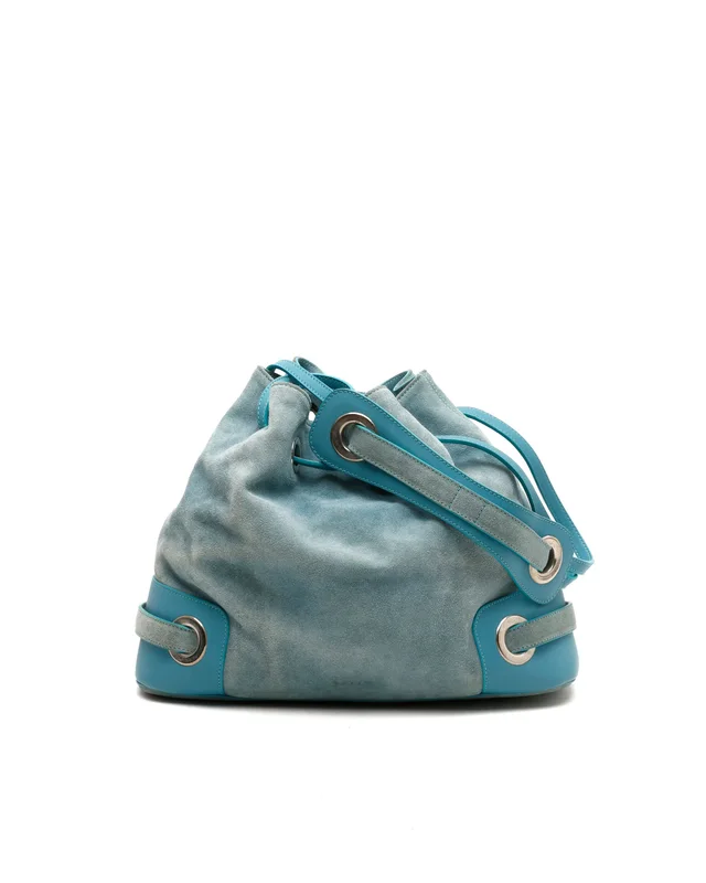 Bally Suede Darlina Bucket Bag in Suede from A Retro Tale