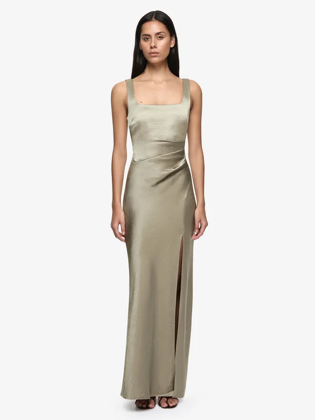 Bec&Bridge THE DREAMER SQUARE NECK DRESS - SAGE in Green from BEC + BRIDGE, photo 1 of 1