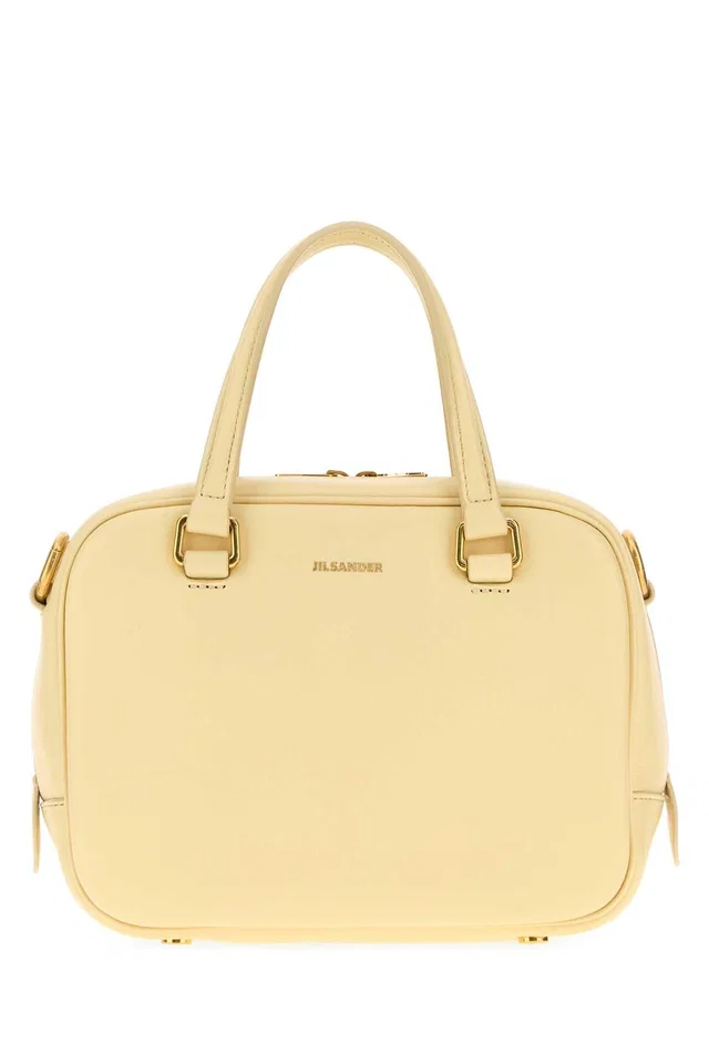 Jil Sander Shoulder Bag — Beige in Beige Leather from HEWI