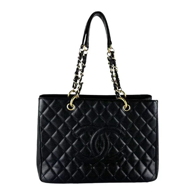 Chanel Tote Bag Grand Shopping GST in Caviar leather from The Reluxe