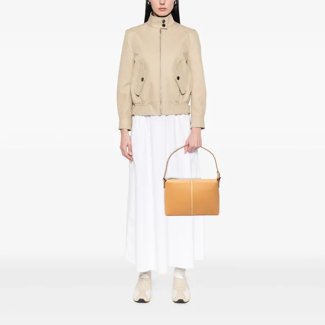Beige Burberry Leather Shoulder Bag in Beige Leather from Designer Revival, photo 6 of 6