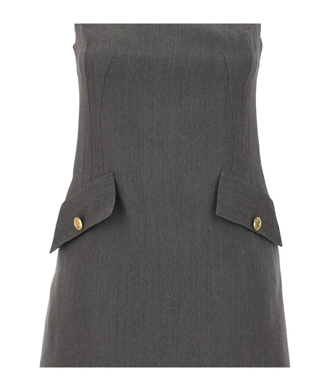 Elisabetta Franchi Logo Detailed Sleeveless Mini Dress, photo 3 of 5 from SENSER