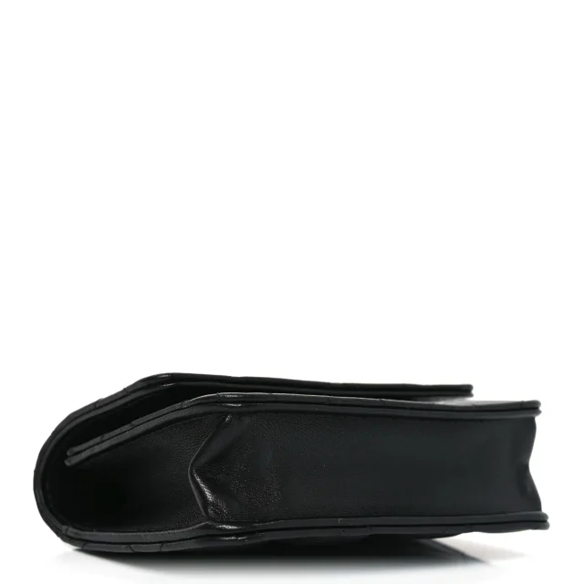 Chanel Quilted CC Hook Card Holder Black in Black Lambskin from FASHIONPHILE, photo 3 of 11