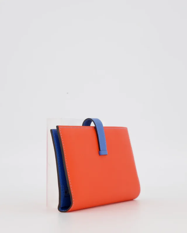 Hermès Bearn Verso Wallet in Blue Leather from Sellier, photo 12 of 12