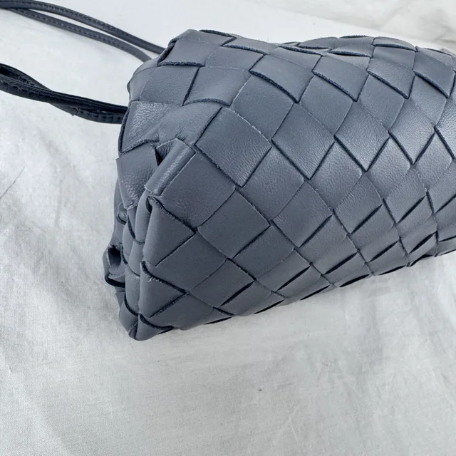 Bottega Veneta Mini Pouch On Strap Bag in intrecciato leather from Reowned, photo 4 of 9