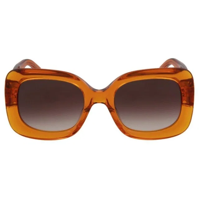 Pomellato Womens Acetate Wide Thick Square Frame Sunglasses Orange in orange from Poshmark