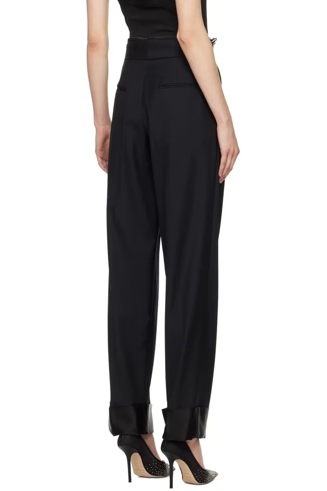 Christopher Esber Black Pegged Trousers, photo 3 of 3 from SSENSE