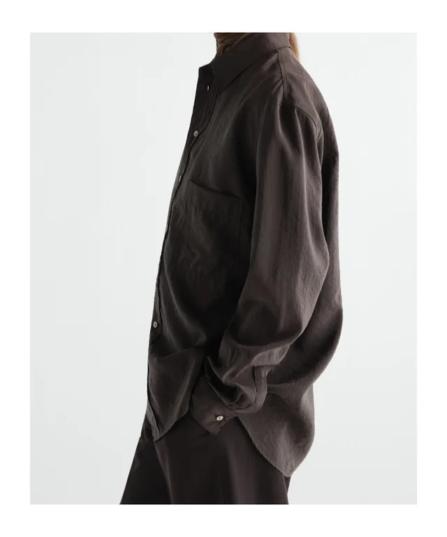 Lemaire STRAIGHT SHIRT IN DRY SILK, photo 3 of 5 from SENSER