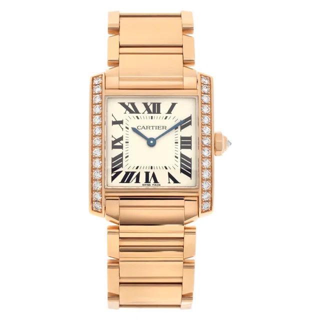 Unused Cartier Tank Francaise 25mm WJTA0023 in Rose Gold from Gray And Sons