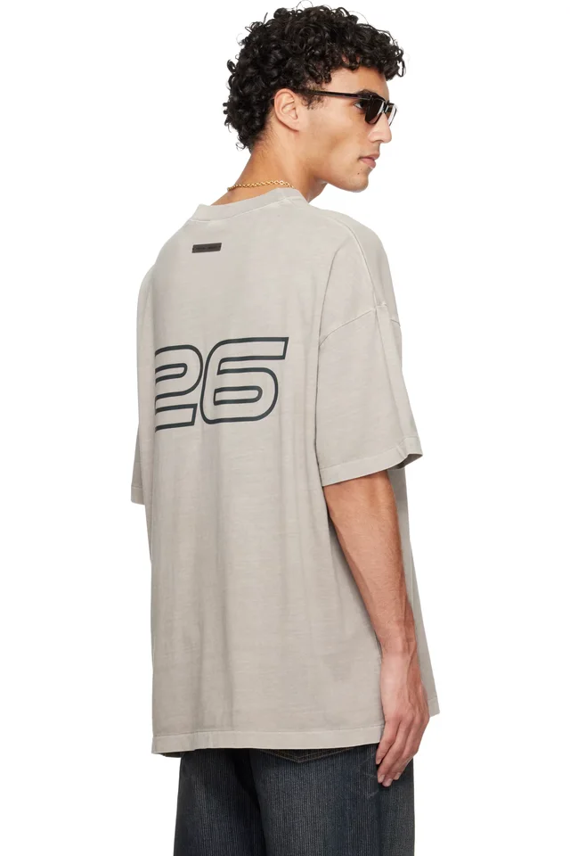 Gray Holiday 'Fear Of God Essentials' 90s T-shirt, photo 3 of 4 from SSENSE