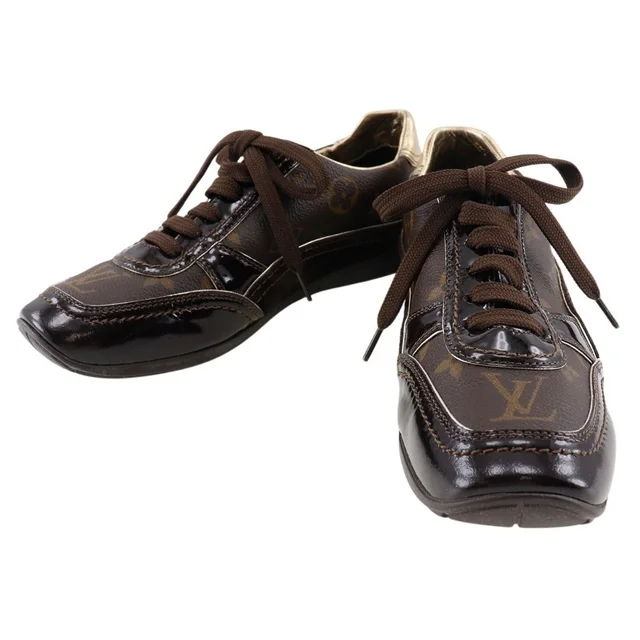 Louis Vuitton Sneakers Monogram Canvas in Black Coated canvas from Elady