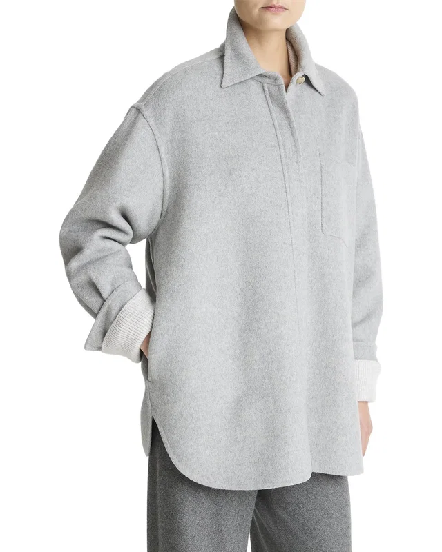 Vince Double Face Wool & Cashmere-Blend Shirt Jacket, image 1 of 1 from Rue La La