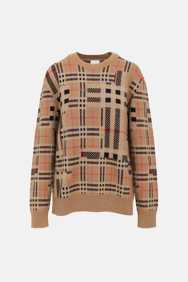 Burberry Cashmere Chidsey Plaid Sweater in Cashmere from VSP Consignment