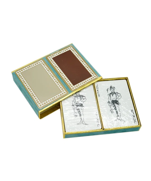 Tiffany & Co. Playing Cards 2Set Brown Gray blue Auth 87803 in Brown from Luxury Promise