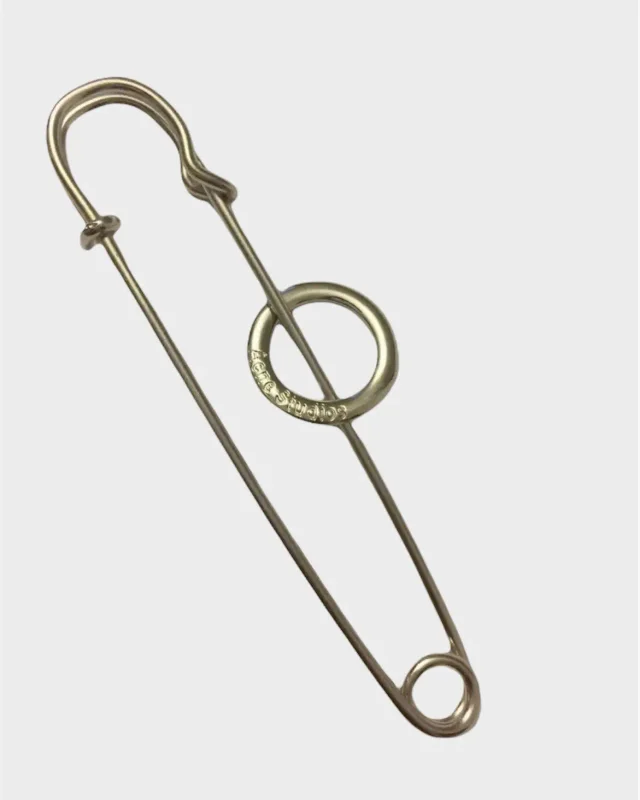 Acne Studios Oversized Safety Pin in Silver in silver|gray from Grailed