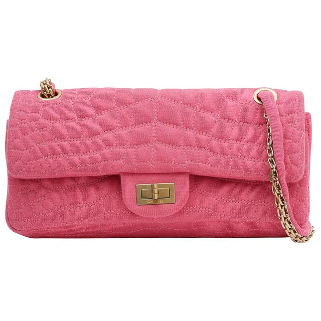 Chanel Pink 2.55 chain shoulder bag, circa 2007 in Pink from VINTAGE QOO TOKYO