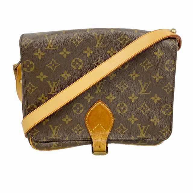 Louis Vuitton Shoulder Bag Monogram Cartouchiere GM Brown in Brown from The Reluxe