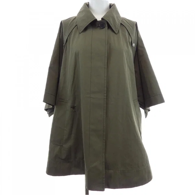 Dior Coat Khaki in Green from The Reluxe