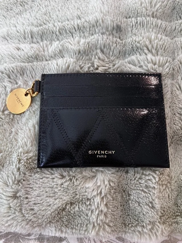 Givenchy Card Holder With Gold Charm in black Leather from Poshmark, photo 1 of 1