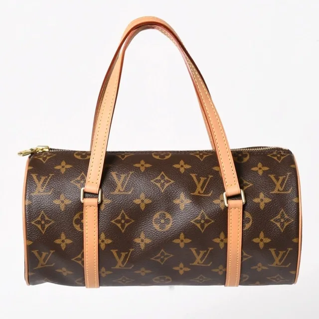 Louis Vuitton Papillon 26 Handbag Monogram Leather Brown Gold in Brown Leather from The Reluxe