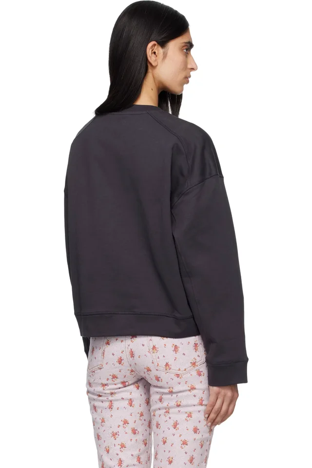GANNI Black Raspberries Crewneck Sweatshirt, photo 3 of 4 from SSENSE