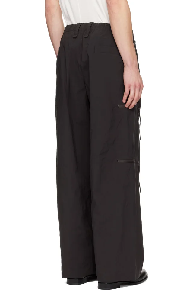 HOMME PLISSÉ ISSEY MIYAKE Brown Quarry Trousers, photo 3 of 4 from SSENSE