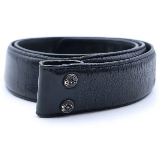 Chrome Hearts 1.5 Strap Leather Belt Horseshoe Rivet in Leather from The Reluxe