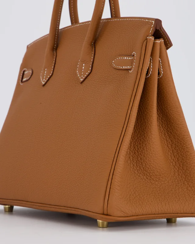 HOT* Hermès Birkin 25 Retourne Bag in Gold Togo leather from Sellier, photo 12 of 21