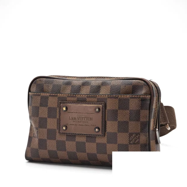 Louis Vuitton Bum Bag Brooklyn Small 2-Way Waist Pouch Ebene Brown Strap in Brown Leather from The Reluxe