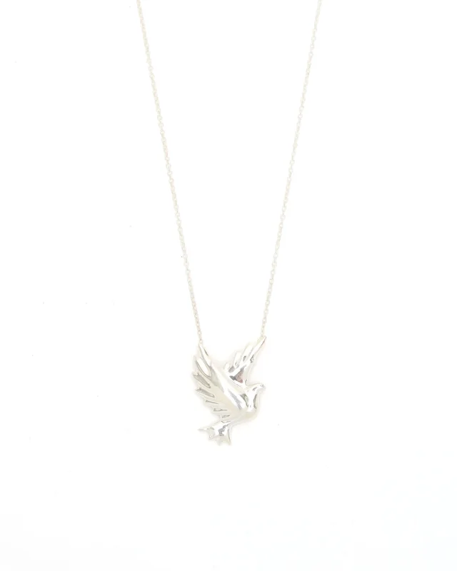 Tiffany & Co. Dove Silver Necklace in Silver from A Retro Tale