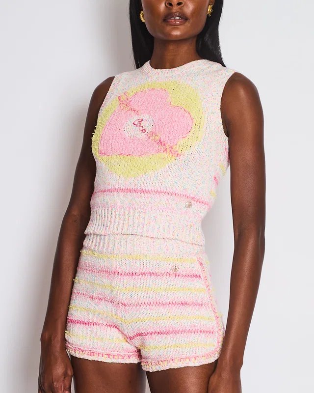Chanel 24C Resort Pastel Pink & Yellow Shorts Size FR 34 (UK 6) in Pink from Sellier