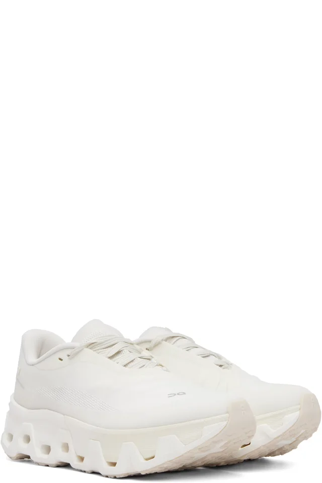 POST ARCHIVE FACTION (PAF) White On Edition Cloudmonster Hyper Sneakers, photo 4 of 5 from SSENSE
