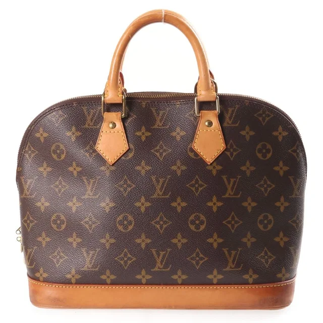 Louis Vuitton Monogram Alma BB Leather Handbag Brown in Brown Leather from The Reluxe