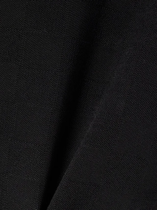 HIGH SPORT NSFW Crop Kick checked stretch-knit flared pants in black 68% Viscose 32% Lycra®, photo 5 of 5 from NET-A-PORTER (Canada)