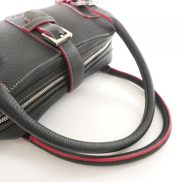 Loewe Senda Bag in BLACK+RED / SILVER metal fittings WxHxD: 25-34cm x 15cm x 9cm Handle: 35-43cm from KOMEHYO, photo 4 of 8