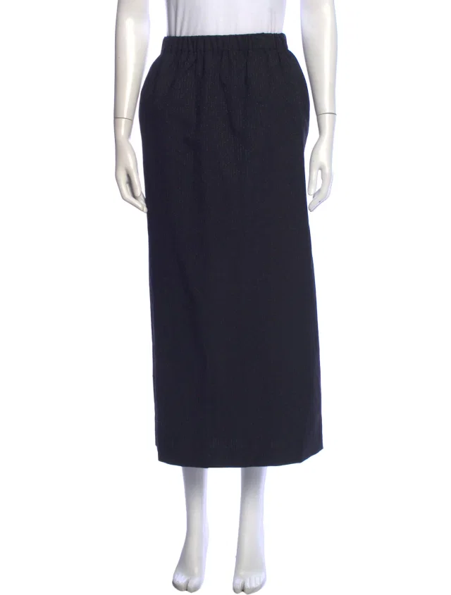 Comme des Garçons Vintage 1999 Long Skirt in blue Wool from The RealReal