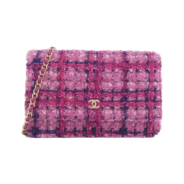 Chanel Chain Wallet Shoulder Bag in Wool from The Reluxe