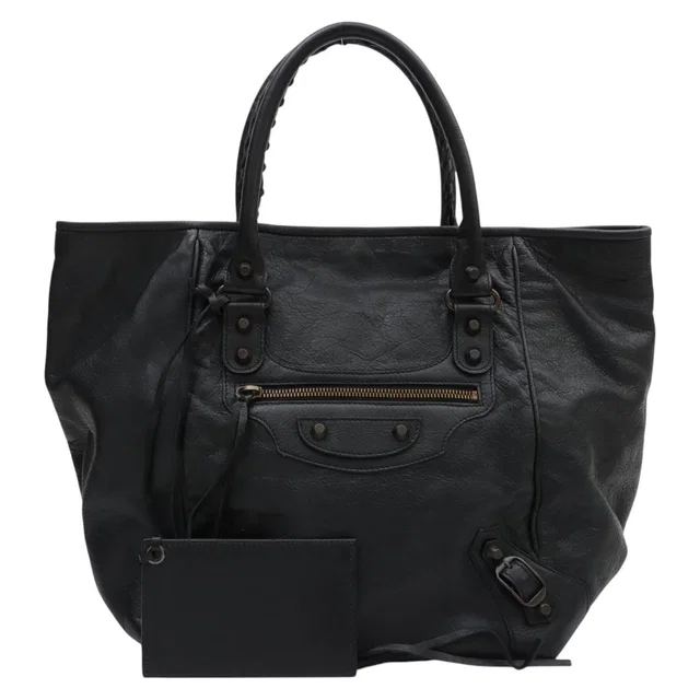 Balenciaga The Sunday Black in Black Leather from VINTAGE QOO TOKYO