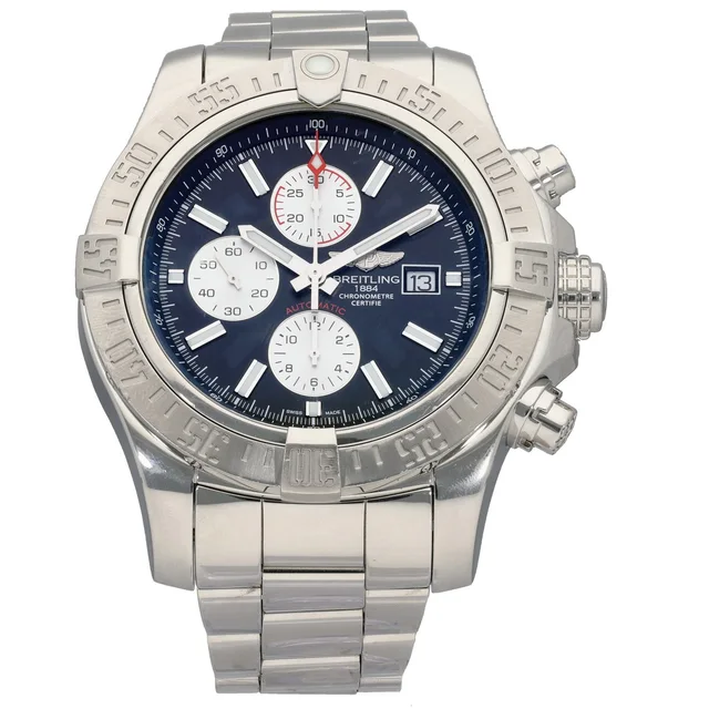 Breitling Super Avenger II A13371 48mm Stainless Steel Watch from H&T
