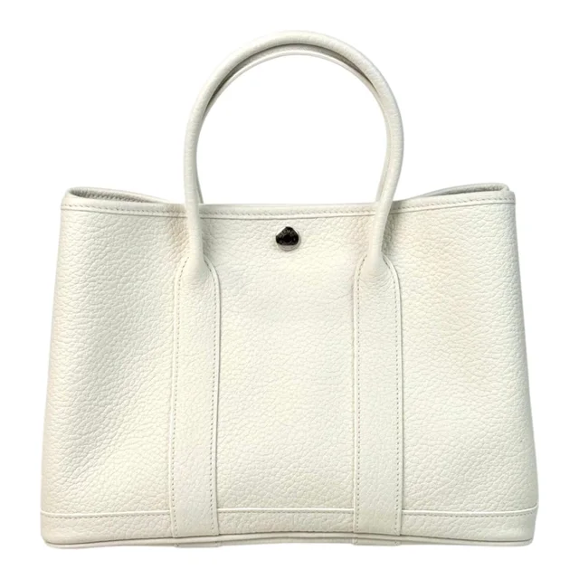 Hermès Garden Party Bag 30cm White in White from Luxury Promise, photo 2 of 2