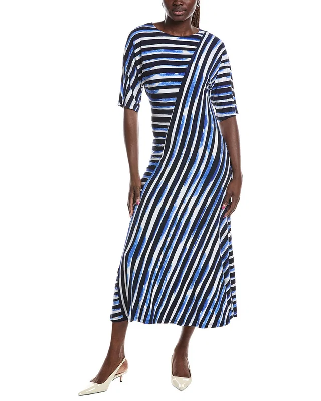 Joseph Ribkoff Printed Maxi Dress in //asset1.ruecdn.com/images/sw/141574/1415749450_RLSW_blue multi.jpg, image 1 of 1 from Gilt