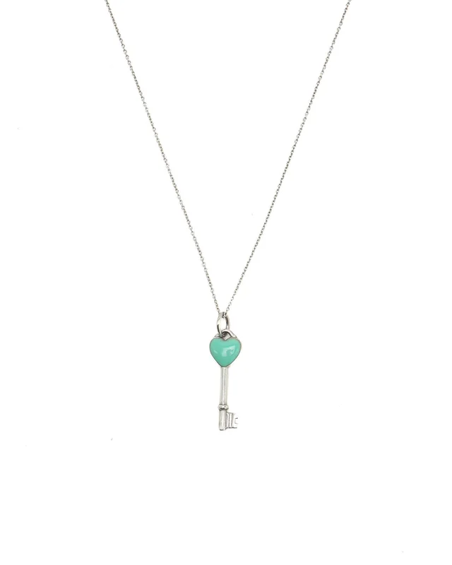 Tiffany & Co. Heart Key Silver Necklace in Silver from A Retro Tale
