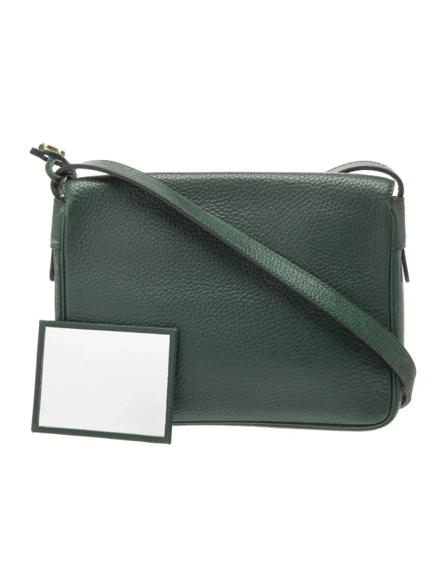Delvaux Shoulder Bag Vintage in green Leather from The RealReal, photo 4 of 6