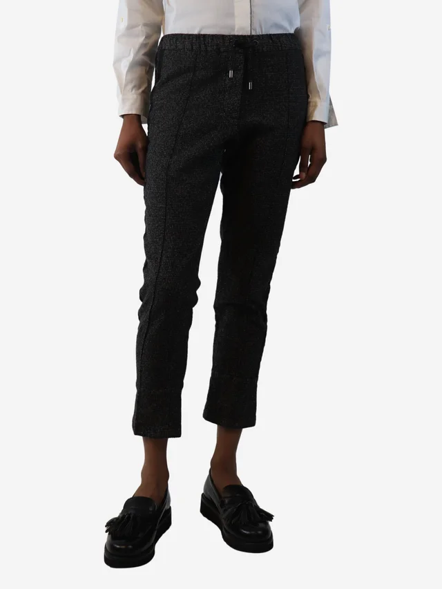 Brunello Cucinelli Grey wool track pants - size UK 10 in Grey Wool from Sign of the Times