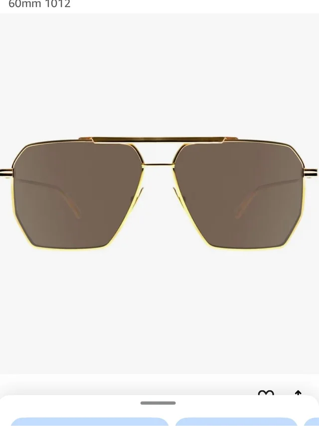 Bottega Veneta Gold Frame Brown Lens Men's Sunglasses in gold|brown|red from Poshmark