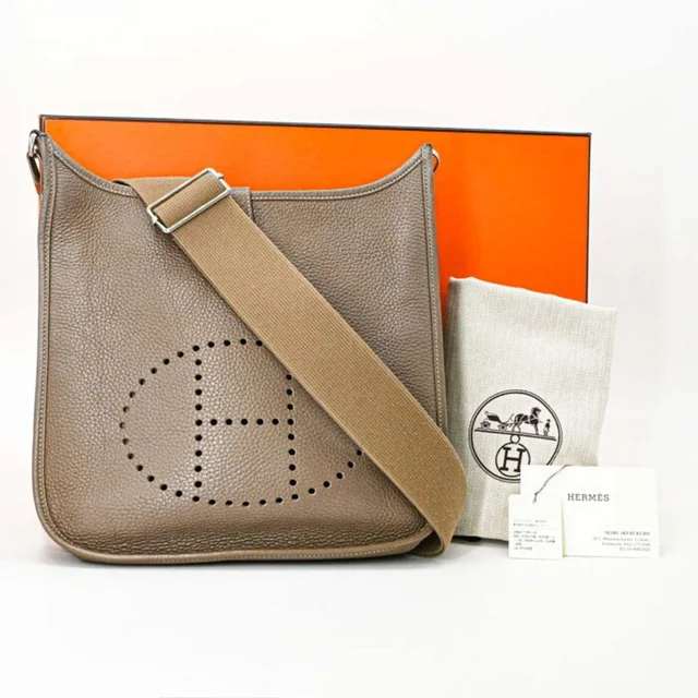 Hermès Evelyne 3 29 Tpm Shoulder Bag, Leather, Taurillon Clemence, Etoupe #T in gray Clemence leather from Poshmark